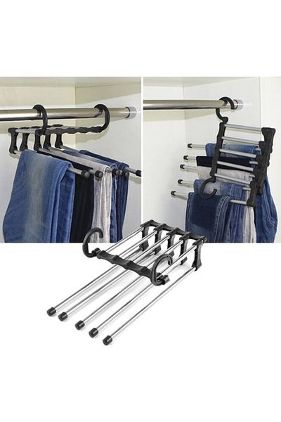 CMT Pants Hanger 5 Pieces Movable Hanger Movable 5 Pieces Hanger Pants Hanger Shawl Hanger Practical Hanger