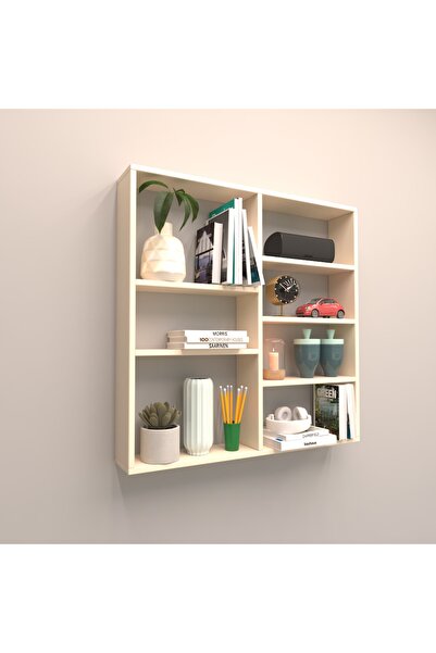 RAFKESTİR Krem Mat Bologna 2 Duvar Rafı