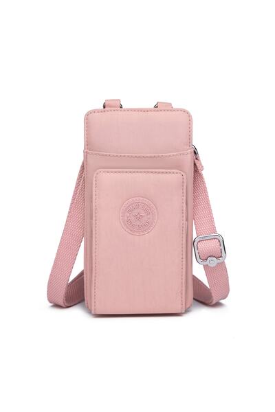 SMART BAGS Telefonluk Mini Postacı Kadın Çantası Krinkıl 3106 Pudra