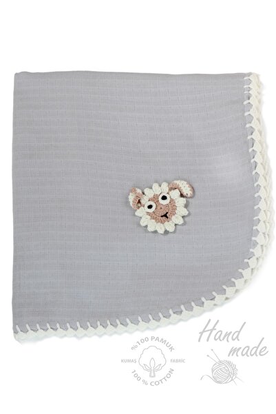 Atölye Eda Exclusive Exclusive Handmade Lamb Muslin Blanket
