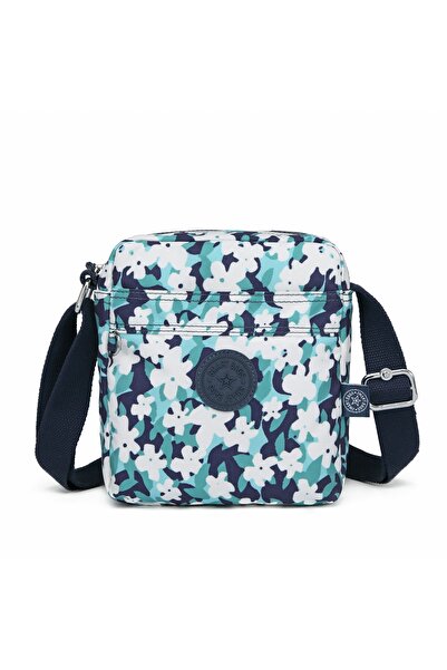 SMART BAGS Uniseks Postacı Çantası Krinkıl Kumaş 3089 Yeşil Flower