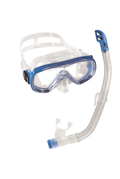 Cressi Junior Ondina Maske Top Şnorkel Seti Clear-blue