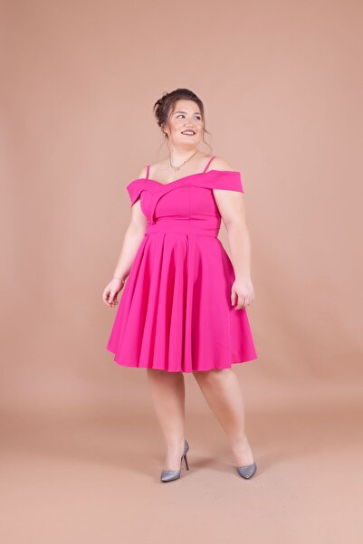 Bidoluelbise Rochie de damă, mărime mare, cu bretele, cu detaliu de umăr, pli...