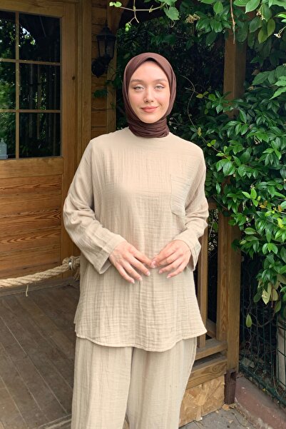 Ceylan Otantik Mink Muslin Casual Set