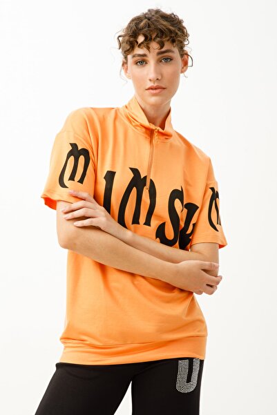 ON Φούτερ με ψηλό γιακά με σχέδιο γραφής