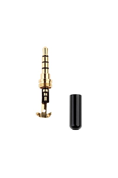 Daier 3.5mm Lehimli 4 Boğumlu Kulaklık Ve Mikrofon Jakı Siyah Renk