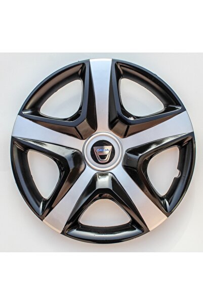 Genel Markalar Duster 16"inç Kırılmaz 4 Adet 1 Takım Siyah Gri Jant Kapağı