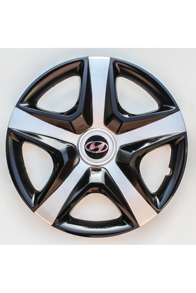 Hyundai Atos 13"inç Kırılmaz 4 Adet 1 Takım Siyah Gri Jant Kapağı