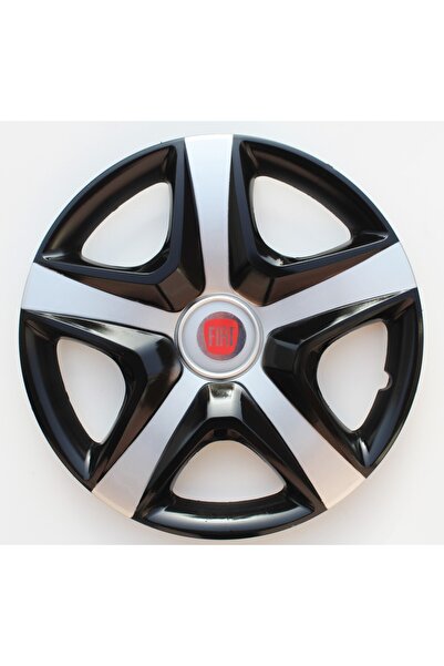 Fiat Linea 14"inç Kırılmaz 4 Adet 1 Takım Siyah Gri Jant Kapağı Seti