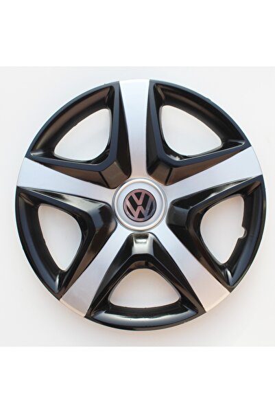 Volkswagen Polo 13"inç Kırılmaz 4 Adet 1 Takım Siyah Gri Jant Kapağı