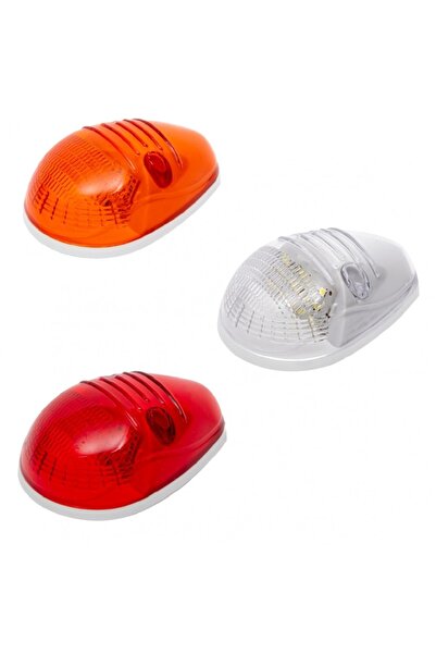 AHMET OTOMOTİV Mini Marker Kırmızı Tepe Lamba Ledli Universal 12v-24v