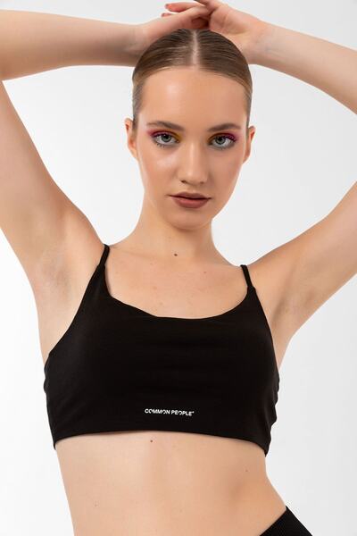 Common People Siyah Bralet