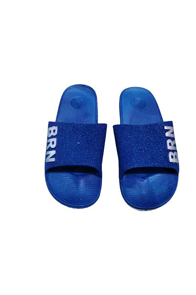 Byron Brn B050-10 Unisex Navy Blue White Αντιολισθητική σόλα Sea Beach Pool καθημερινές παντόφλες περπατήματος