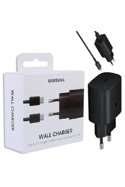 Samsung Type-c 25w Siyah Hızlı Şarj Aleti