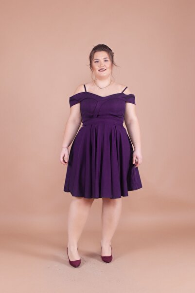 Bidoluelbise Rochie de damă, mărime mare, cu bretele, cu detaliu de umăr, pli...