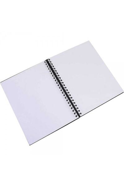 Winsor Newton Winsor & Newton : Black Hard Covered Spiral Sketchbook : 110 Gr (80 Sheets) : A4