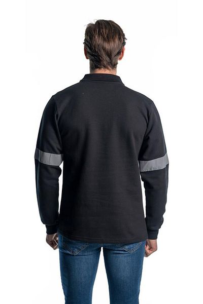Şensel Hanorac negru reflector cu gât polo -107e5650