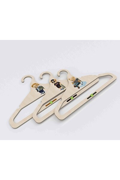 Wodiza Çocuk Ahşap Askılık Dolap Içi Düzenleyici