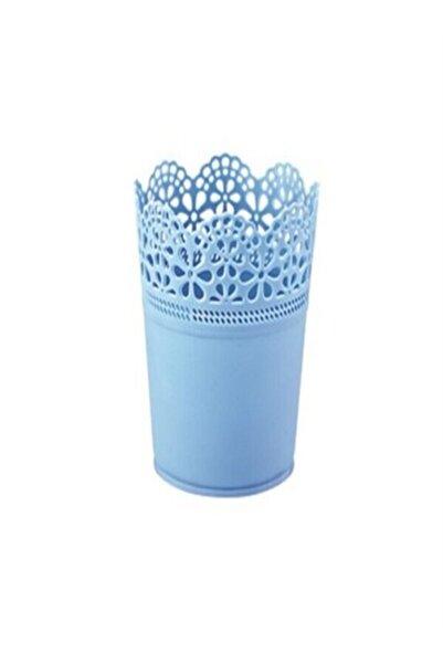 abnturk Atay Dantel Saksı 15cm Yükseklik 12cm Çap Pratik Güzel Desenli Saksılık Plastik