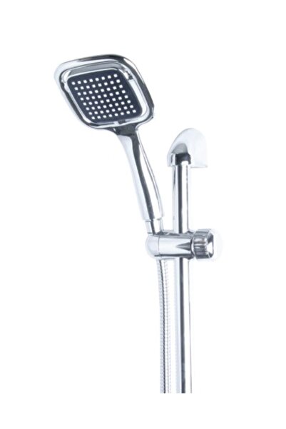 ÖNDER SU ARMATÜRLERİ Kardelen Krom Sürgülü Yağmurlama + Örgülü Duş Takımı Seti