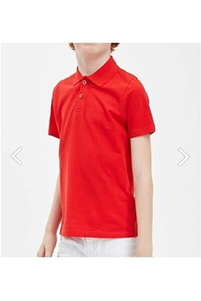 BLUEMOOR Σχολικό μπλουζάκι Unisex Kids Polo Neck με κοντό μανίκι