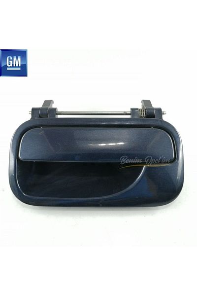 GM Left Door Outer Opening Handle Compatible with Opel Vectra B Dark Blue Original