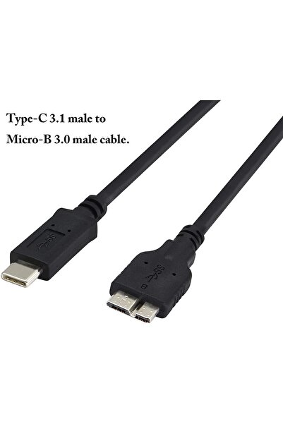 aogo Type C - Usb 3.0 Mikro B Kablo Type-c - 3.0 Micro Type C Usb 3.1 To Mikro Usb B Şarj Ve Data Kablosu