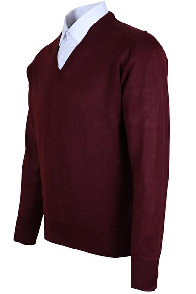 Modarar Men's Woolen Sweater with V-Neck Sleeves - Rar00354