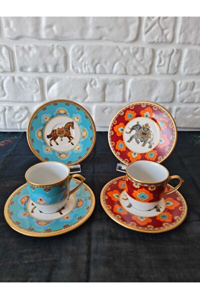 EMİRA HOME Cavallo-elefante Coffee Cup Set for 6 People