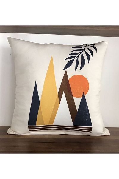 KIRLENTİM H2803 Digital Printed Double Sided Patterned Throw Pillow Cover