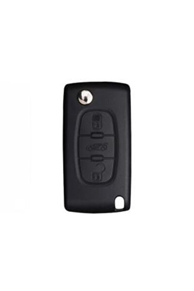 AYZ GARAGE Peugeot-citroen (3 butoane) husă din material TPU pentru cheie albă