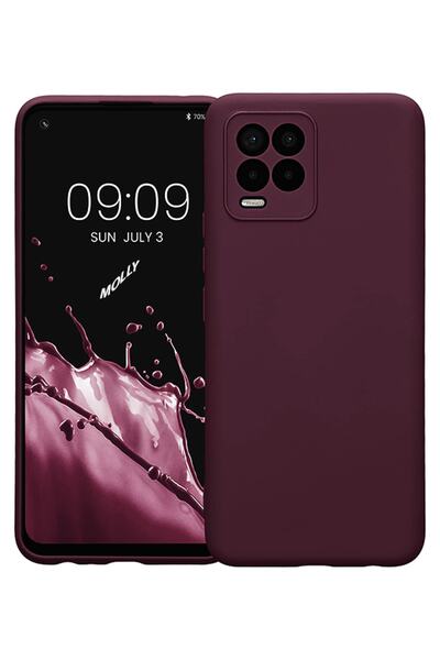 Molly Technology Realme 8 Pro Uyumlu Mürdüm Eriği Guardian Mat Silikon Kılıf