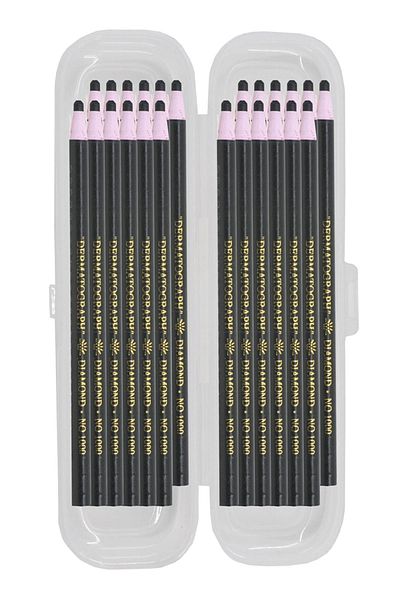 ekoset Diamond China Marker Stringed Pen Marking Pen Black 24 Pieces