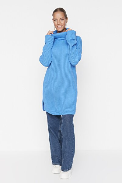 Trendyol Modest Sweater - Navy blue - Regular