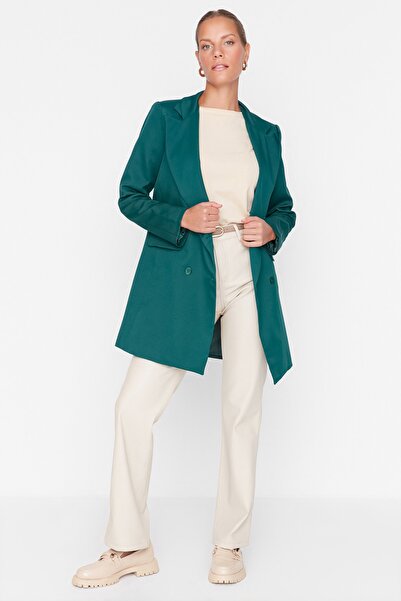 Trendyol Modest Jacket - Green - Regular