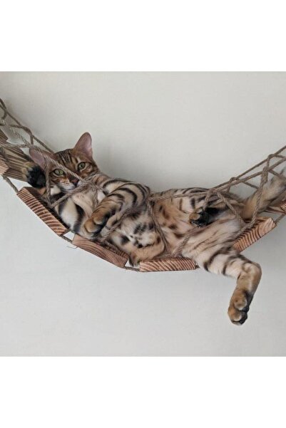 Genel Markalar Duvara Monte Kedi Köprü Platformu - Masifli Ahşap Dekocat