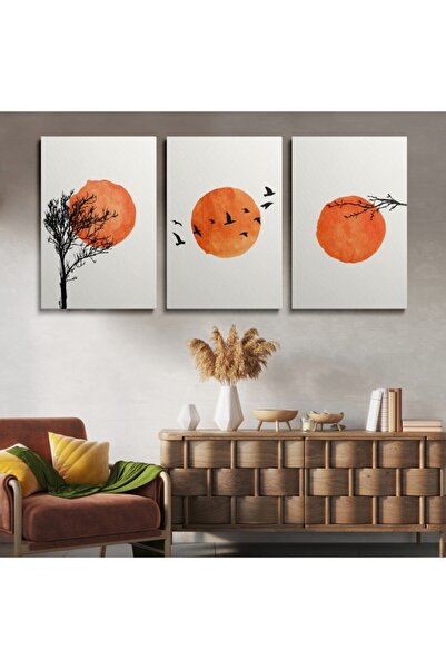 HOMEPACK Pictură murală pe pânză Set de 3 picturi pe pânză Hp128