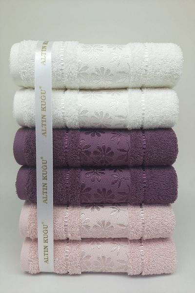 Özdilek Blossom Hand Face Towel - 6 Pieces