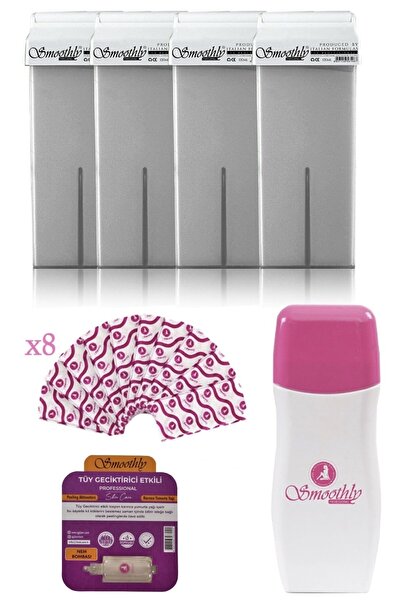 Smoothly 4 Lü Silver Kartuş Roll-on Sir Ağda+kartuş Isıtıcı+tüy Etkili Losyon+ağda Bezi