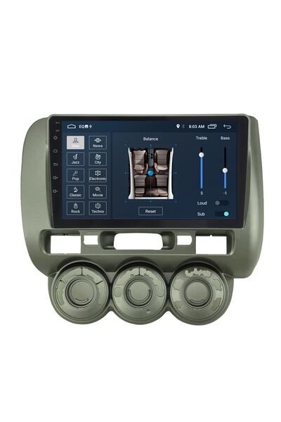 MYWAYY Honda Jazz Android Carplay Navigasyon Multimedya Ekran Teyp 2gb Ram + 16gb Hdd