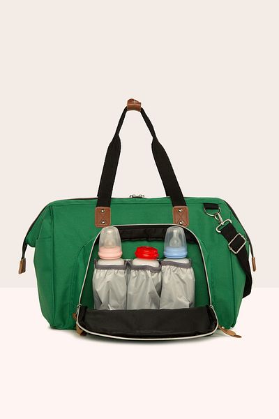 Bagmori Dark Green Hanging Mother Baby Care Bag M000002154