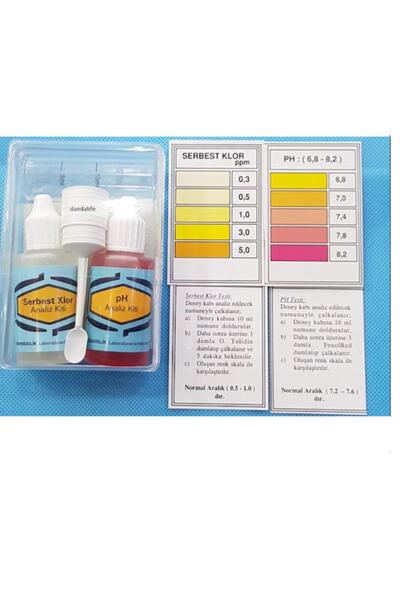 damlalife Su Analiz Sıvısı Ph Analiz Ve Serbest Klor