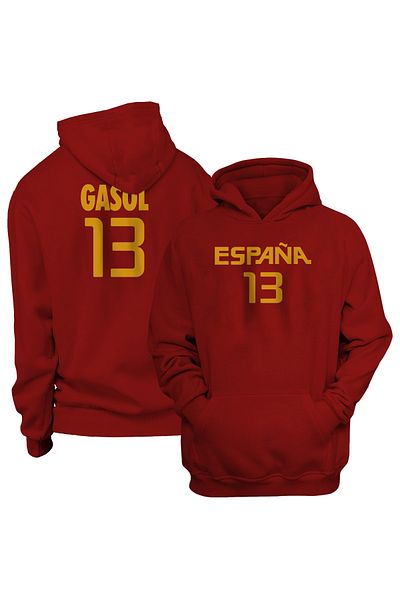 usateamfans Суичър с качулка Pau Gasol - NBA Slipped