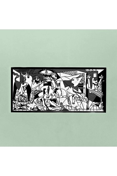 Colorfull Worlds Guernica Picasso Modern Metal Duvar Dekoru - Ev Ofis Hediye ...