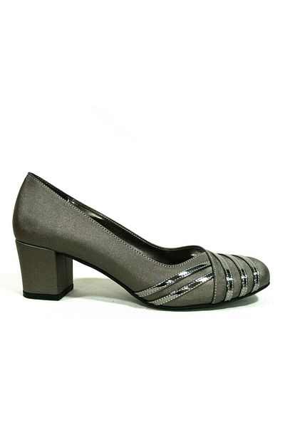 Şener Bronze Brown Heeled Women's Shoes