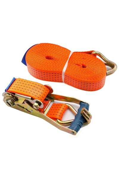 SafeSet Sg-101 50mm 2 Inch Spanzet 10mt 5000dan 12mm Çift J Kanca Yük Gerdirme