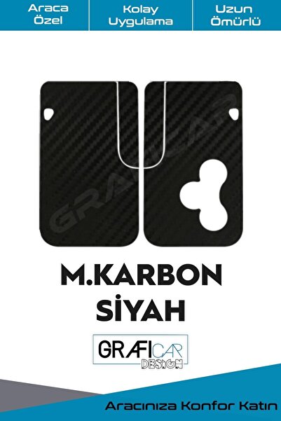 GRAFİCAR ملصق غطاء بطاقة مفتاح رينو - 3 أزرار - يدوم طويلاً - متوافق تمامًا م...