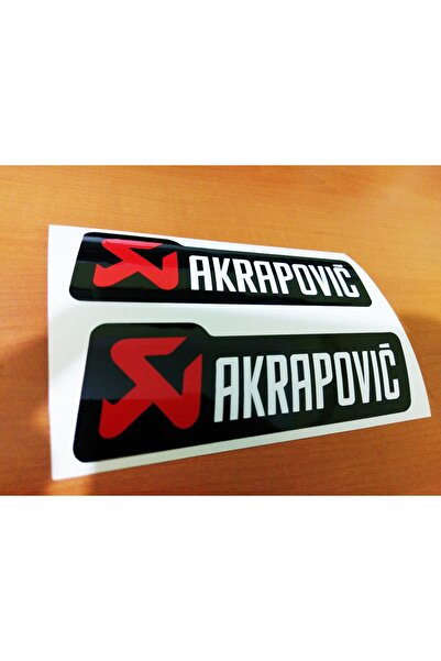 Oto Sticker Orjinal Akrapovic Sticker Seti 2 Adet