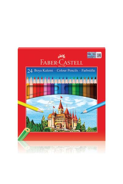 Faber Castell علبة كرتون طلاء جاف بالحجم الكامل 24 لون
