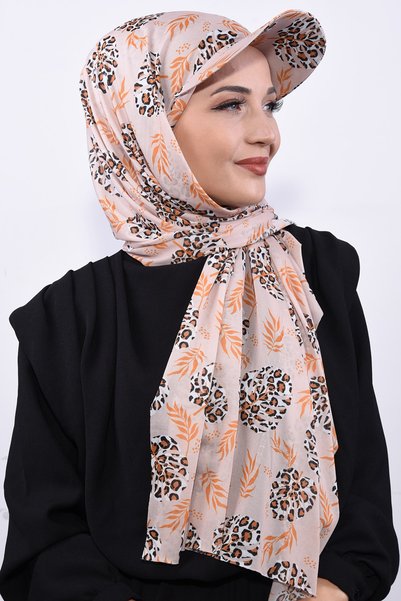 Nowa Scarf Hat Patterned Shawl Cone